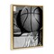 Stupell Industries Basketball Sport Still Life Framed Floater Canvas Wall Art Design by Daphne Polselli